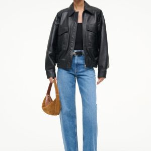 EUGENE LEATHER JACKET BLACK