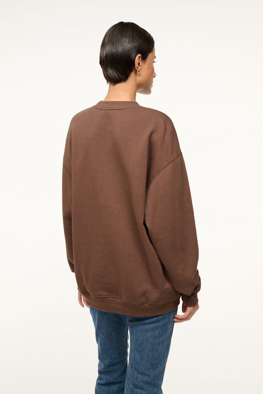 CUSTOM STAUD x C.BONZ OVERSIZED SWEATSHIRT BROWN - Image 5
