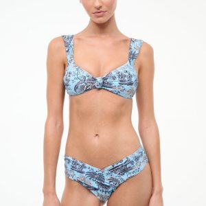JANIE BIKINI TOP  SKY TOILE