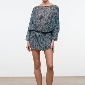 NOUR MINI DRESS  TIDAL SHELL