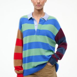 MICHAEL CASHMERE SWEATER  MULTI STRIPE