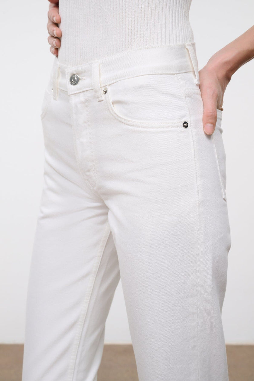 TEDDY STRAIGHT JEAN  WHITE - Image 4
