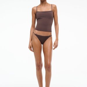 CLEO TANKINI TOP DARK CHOCOLATE
