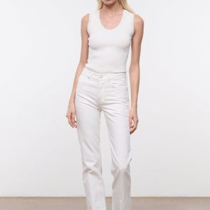 TEDDY STRAIGHT JEAN WHITE