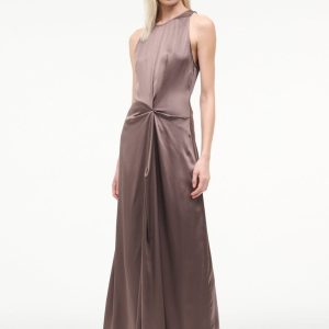 JAELYN SILK DRESS MINK