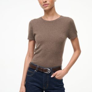 EASY CASHMERE TEE TRUFFLE