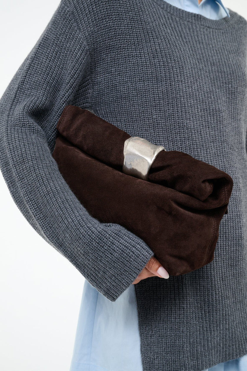 CUFF CLUTCH ESPRESSO SUEDE - Image 4