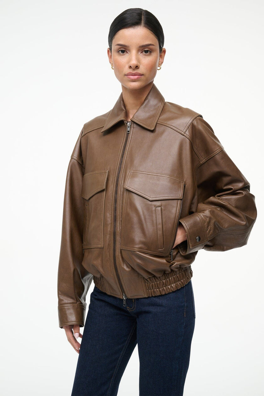 EUGENE LEATHER JACKET TRUFFLE - Image 2