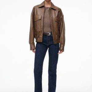 EUGENE LEATHER JACKET TRUFFLE