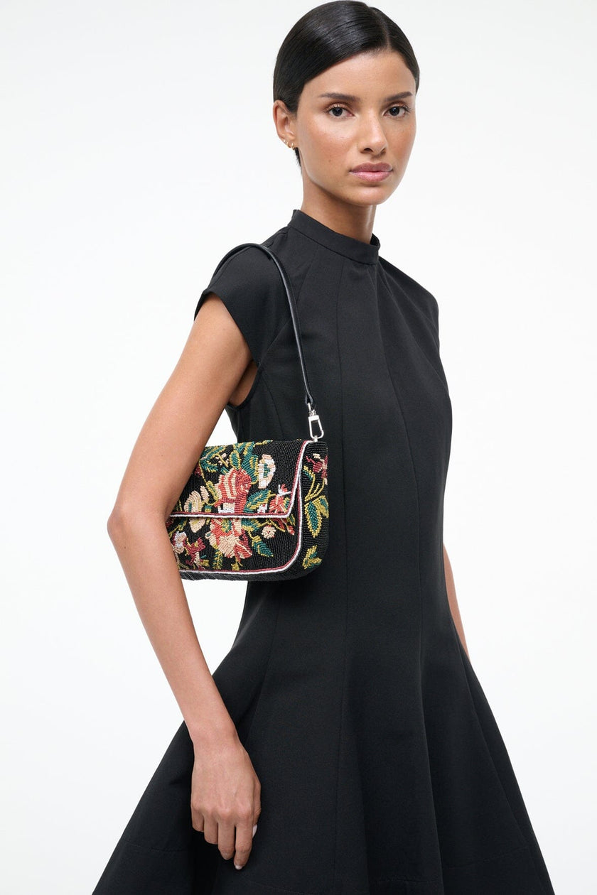 TIMMY SHOULDER BAG BLACK FLORAL - Image 10