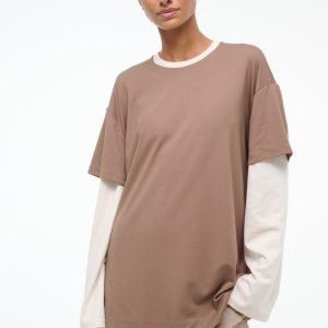 WILLIAM TEE TAUPE ECRU