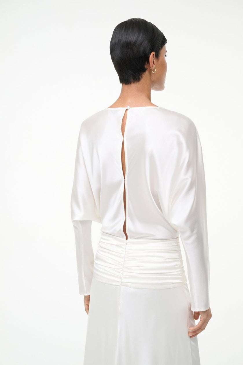 FREDA SILK DRESS IVORY - Image 7