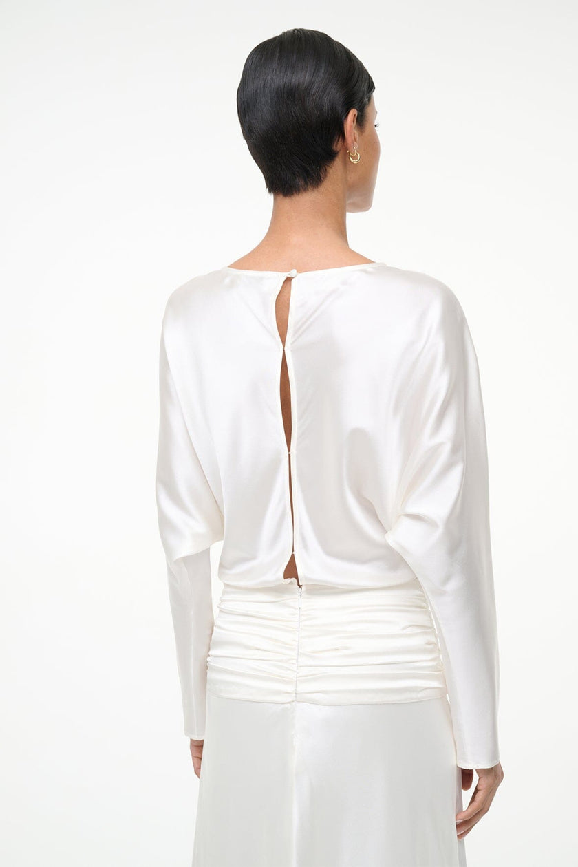 FREDA SILK DRESS IVORY - Image 5