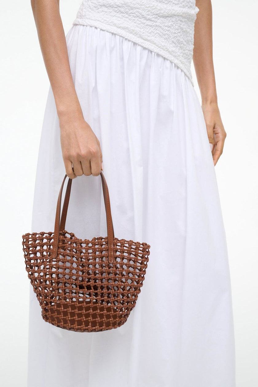 CARO BUCKET BAG TAN WOVEN - Image 6