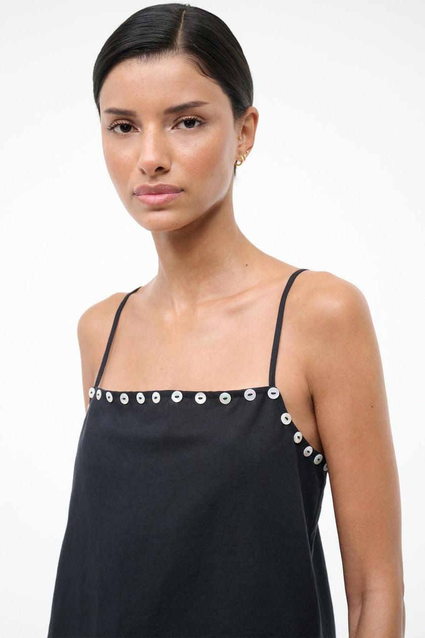 LAURA MINI COVERUP DRESS  BLACK - Image 6
