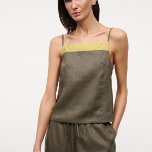 MAISIE LINEN TOP  PALO VERDE