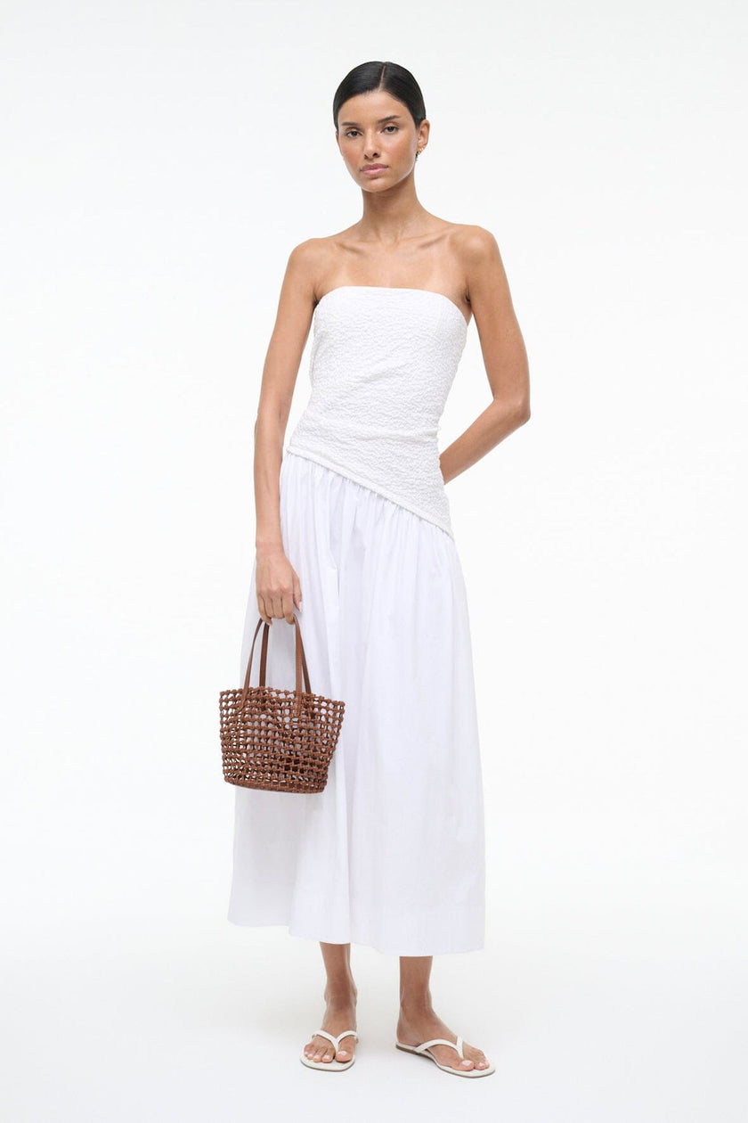 CARO BUCKET BAG TAN WOVEN - Image 4