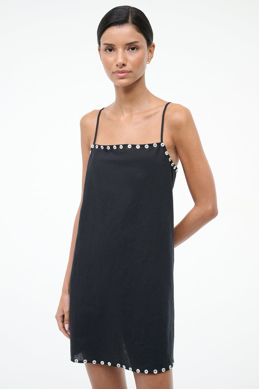 LAURA MINI COVERUP DRESS  BLACK - Image 2
