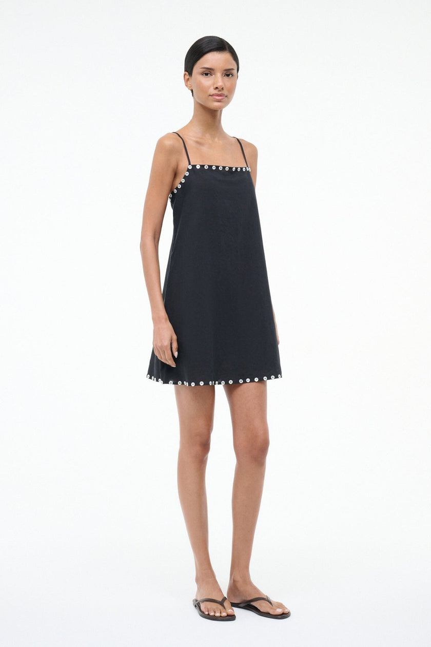 LAURA MINI COVERUP DRESS  BLACK - Image 3