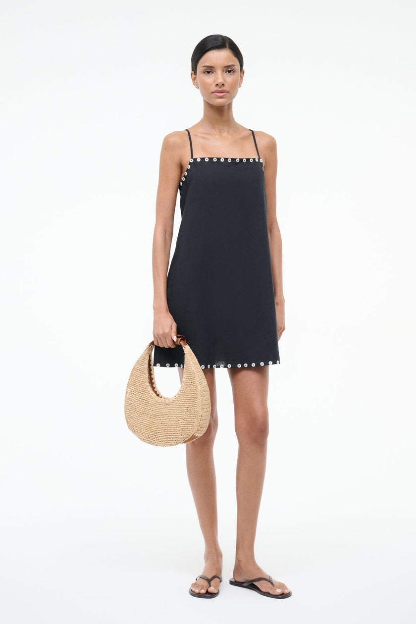 LAURA MINI COVERUP DRESS  BLACK