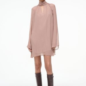 ESTHER MINI DRESS TAUPE