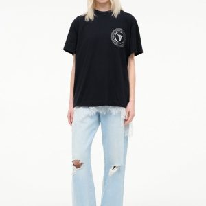 NEWPORT OVERSIZED TEE  GOOD VIBES