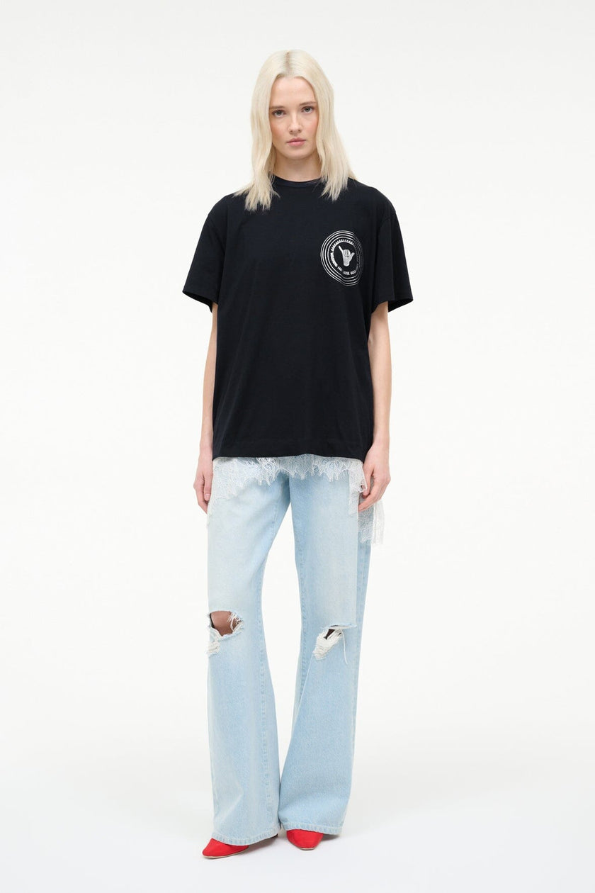 NEWPORT OVERSIZED TEE  GOOD VIBES