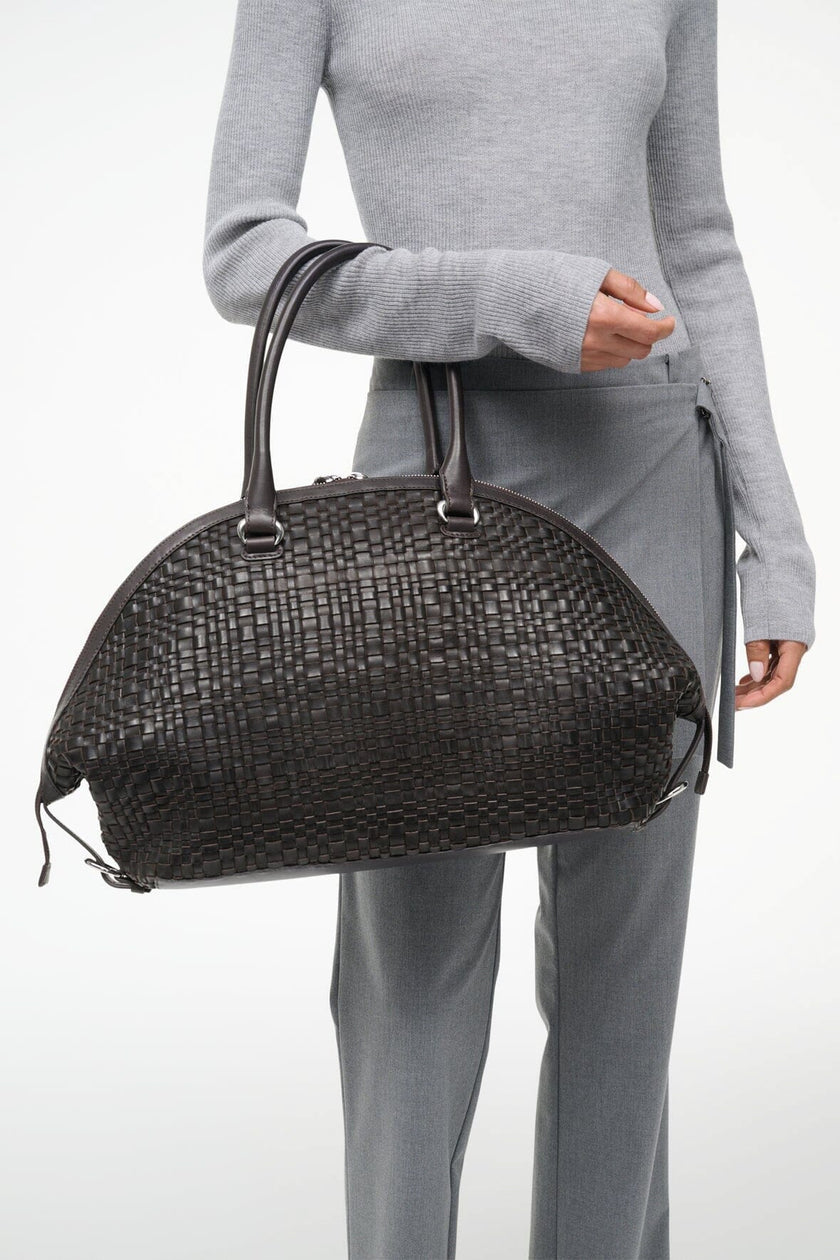 HESTER SATCHEL ESPRESSO WOVEN LEATHER - Image 6
