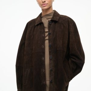 JOSETTE SUEDE SHIRT ESPRESSO