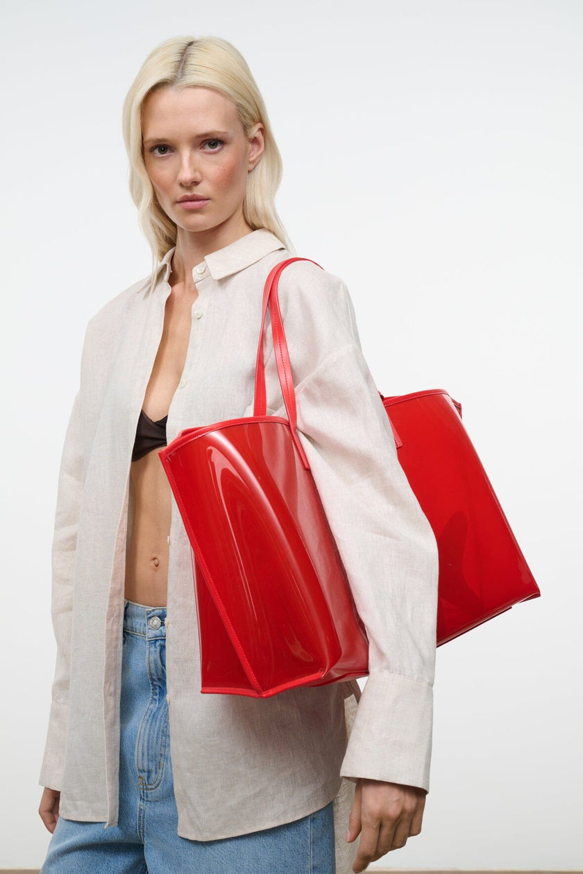 CHRISTOS LARGE TOTE RED ROSE - Image 4
