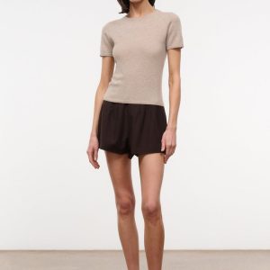 EASY CASHMERE TEE  STONE