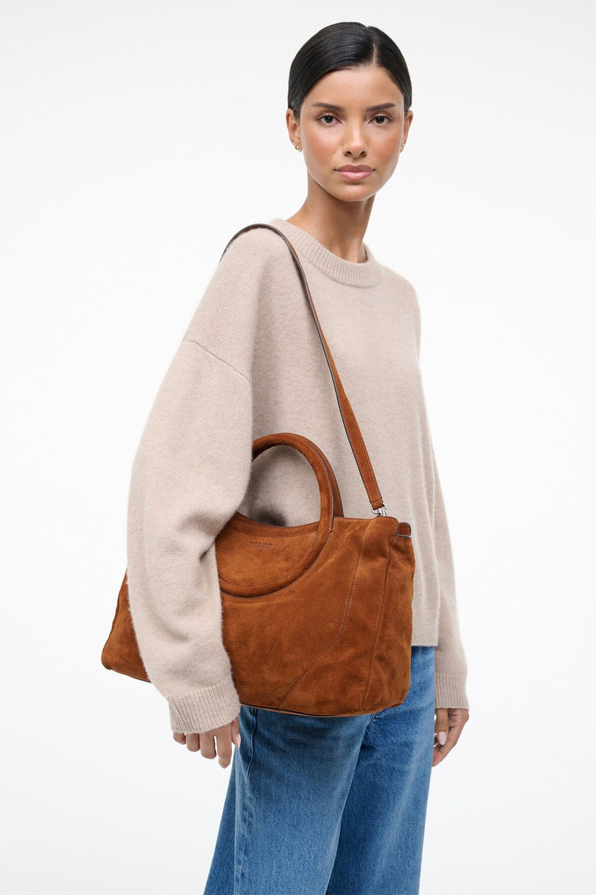 MAUDE SATCHEL TABAC SUEDE - Image 4