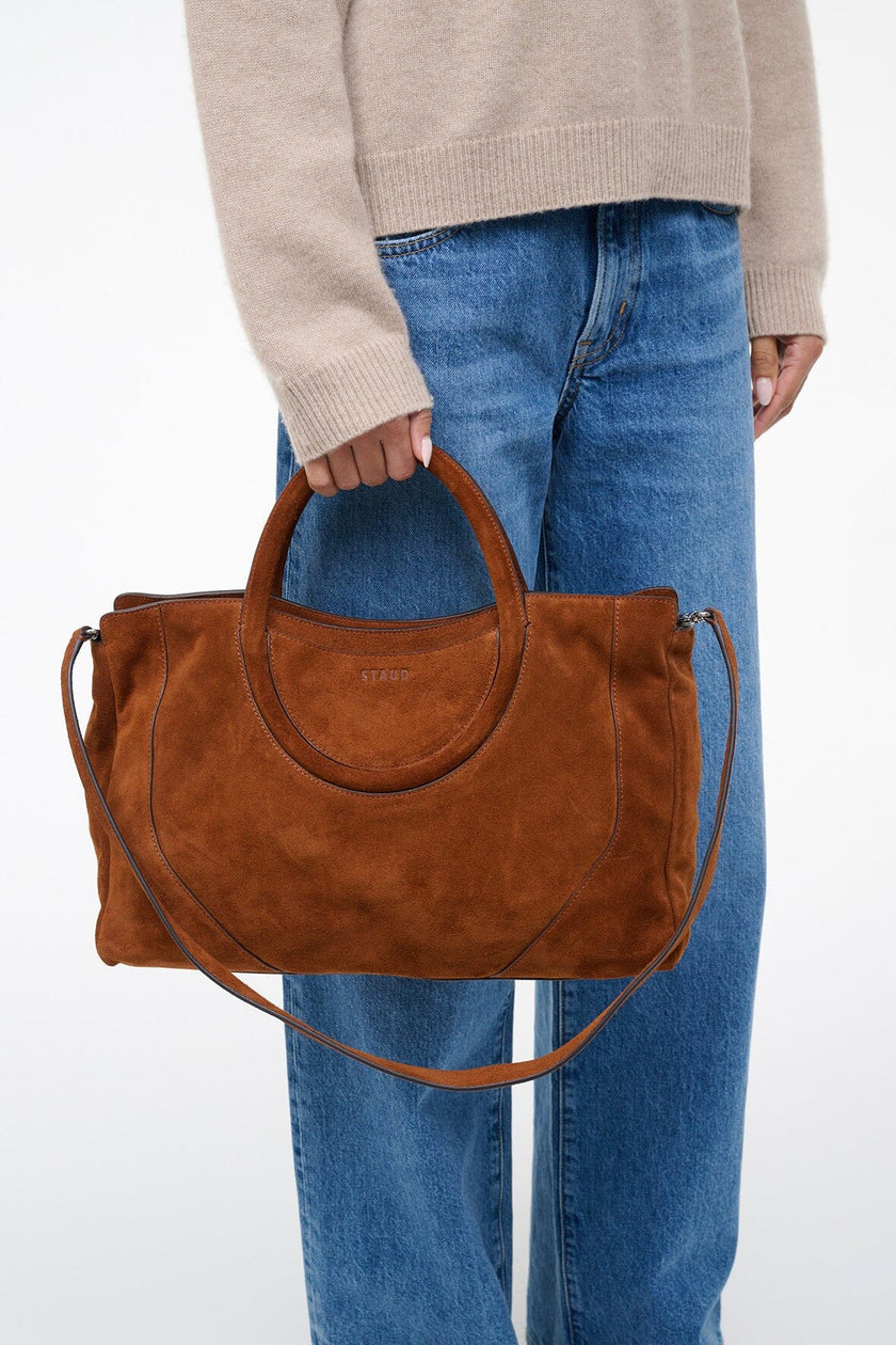 MAUDE SATCHEL TABAC SUEDE - Image 7