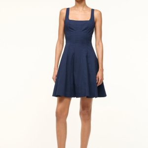 MINI WELLS DRESS NAVY