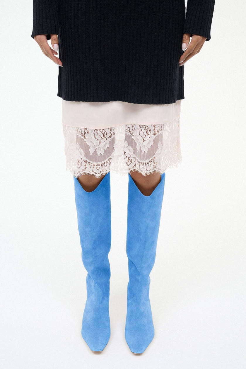 WESTERN WALLY BOOT  STAUD BLUE SUEDE - Image 4