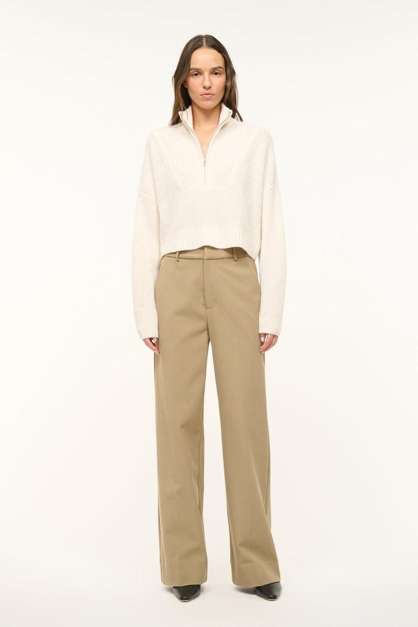 CASHMERE CROPPED HAMPTON SWEATER IVORY - Image 2
