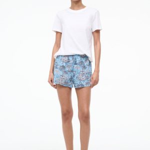 PADDLE COVERUP SHORT SKY TOILE