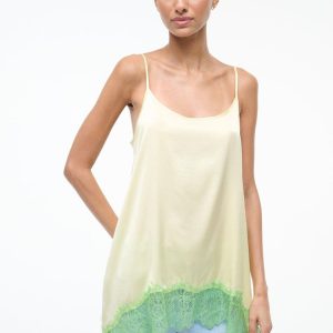 CHLOE SILK CAMI KEY LIME SPROUT