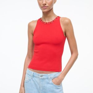 REINA TOP RED ROSE