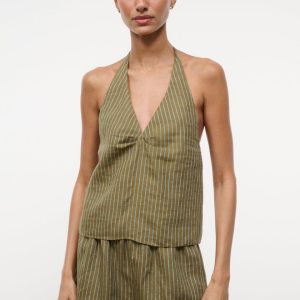 CORSO LINEN TOP PORTO STRIPE