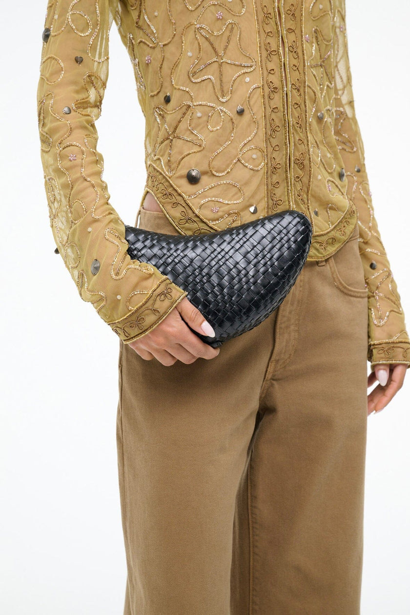 CRESCENT CLUTCH BLACK - Image 6