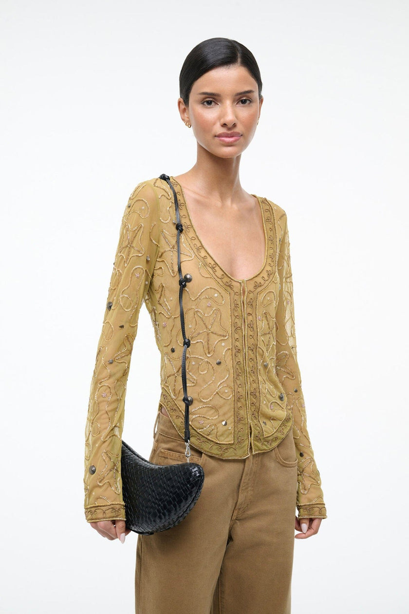 CRESCENT CLUTCH BLACK - Image 8