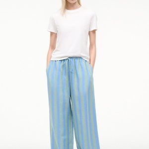 MATEO LINEN PANT SEAPORT STRIPE