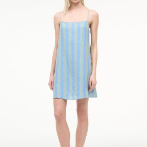 LAURA LINEN MINI DRESS SEAPORT STRIPE