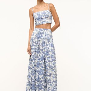 PROCIDA SKIRT BLUE TOILE