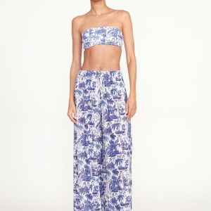 MARZA PANT BLUE TOILE