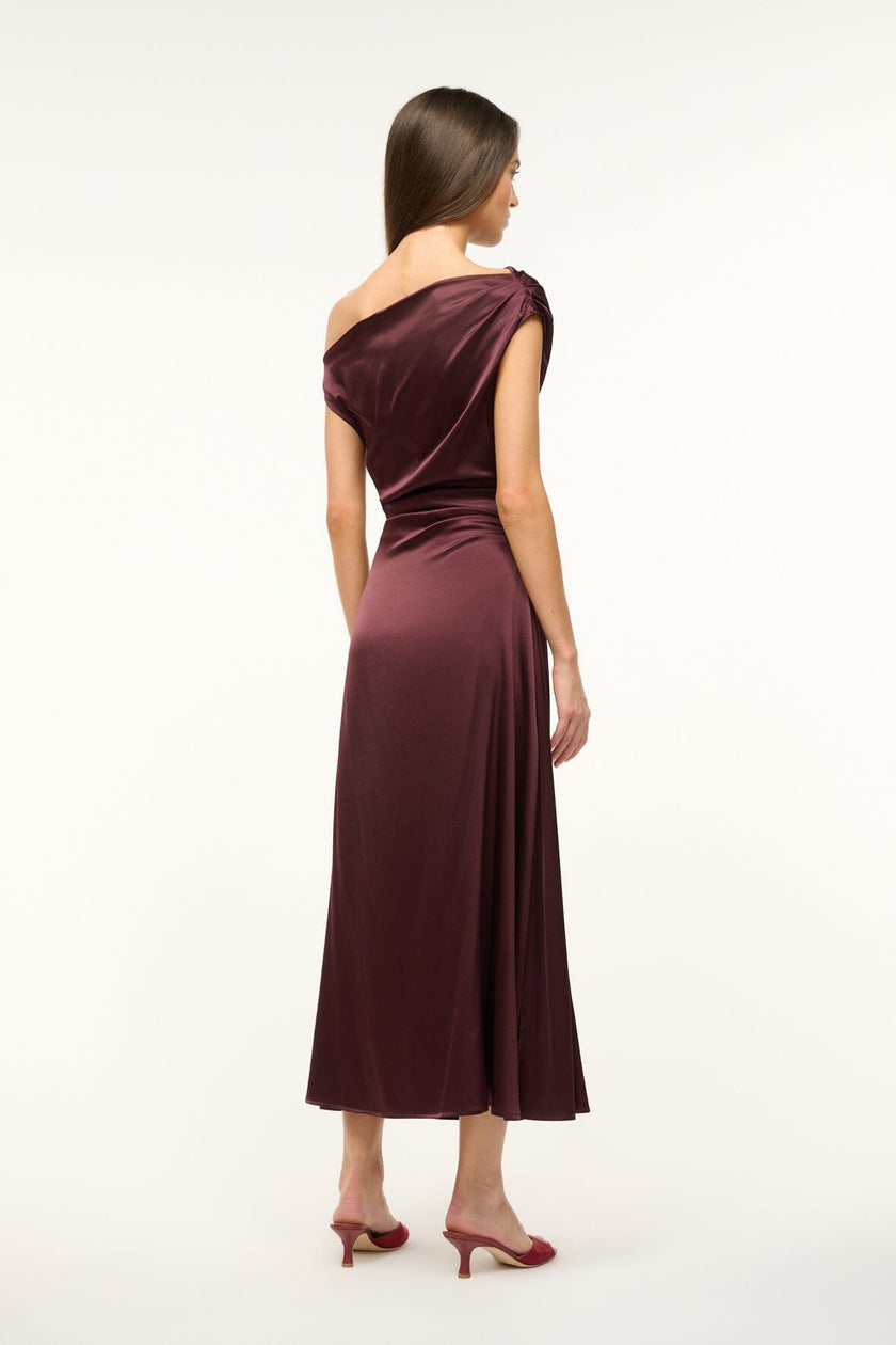 PHARE SILK DRESS MERLOT - Image 4