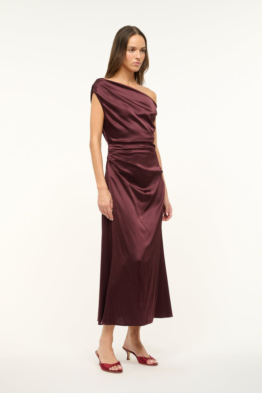 PHARE SILK DRESS MERLOT - Image 3