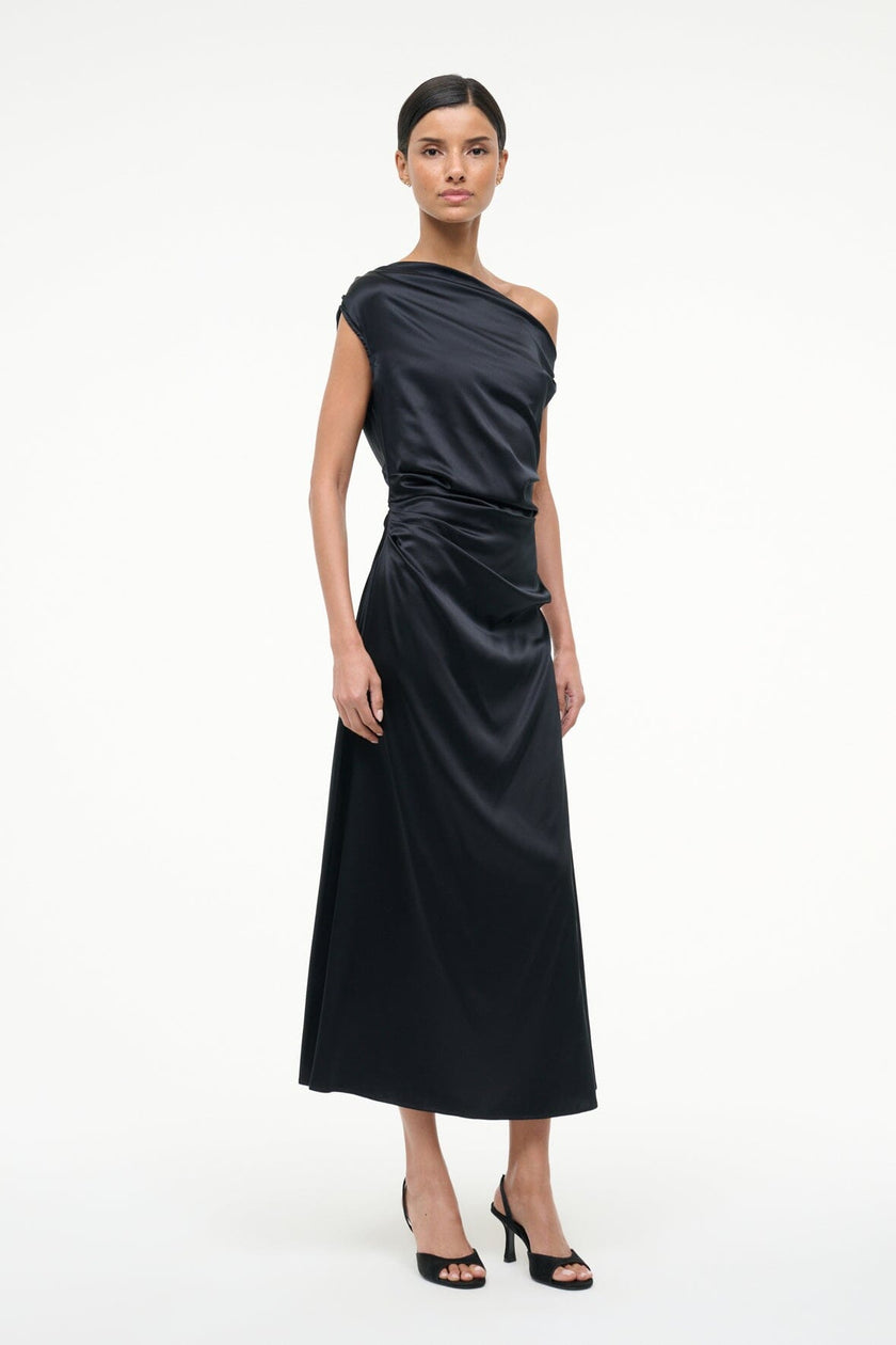 PHARE SILK DRESS BLACK - Image 2