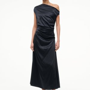 PHARE SILK DRESS BLACK